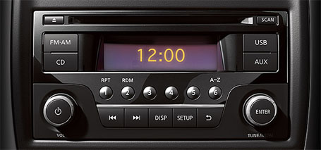 AM/FM/CD Audio System With USB Connection Port and 4 Speakers