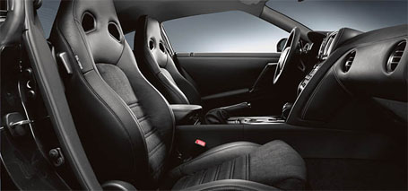 Leather-Appointed Front Seats With Synthetic Suede Inserts