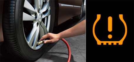 Tire Pressure Monitoring System (TPMS) With Easy-Fill Tire Alert