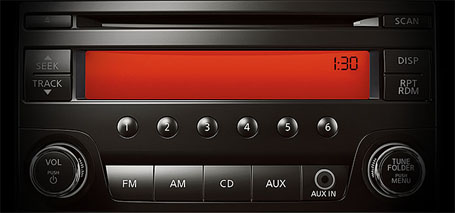 AM/FM/CD Audio System With Auxiliary Audio Input and Four Speakers