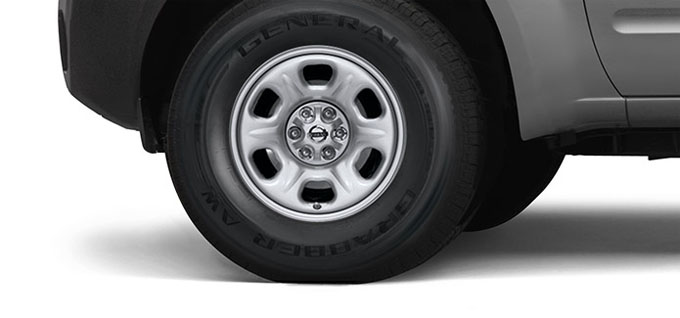 15 inch 6-spoke steel wheels