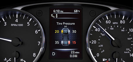 Tire Pressure Monitoring System with Easy-Fill Tire Alert